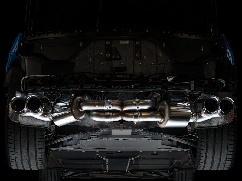 AWE Tuning 2020 Chevrolet Corvette (C8) Touring Edition Exhaust - Quad Chrome Silver Tips AWE Tuning Catback