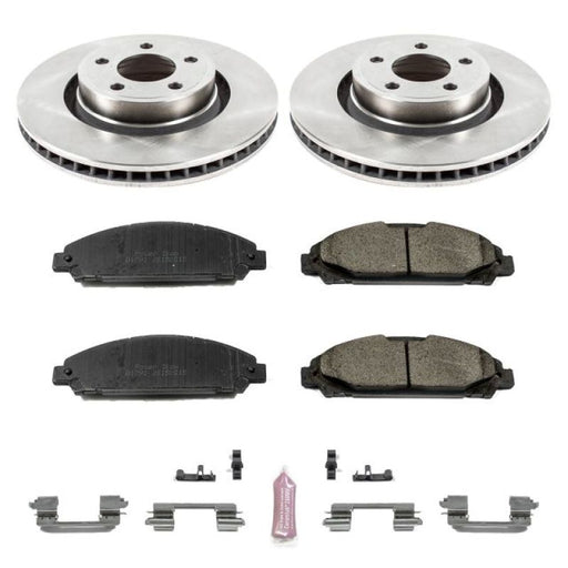Power Stop 15-19 Ford Mustang Front Autospecialty Brake Kit PowerStop Brake Kits - OE
