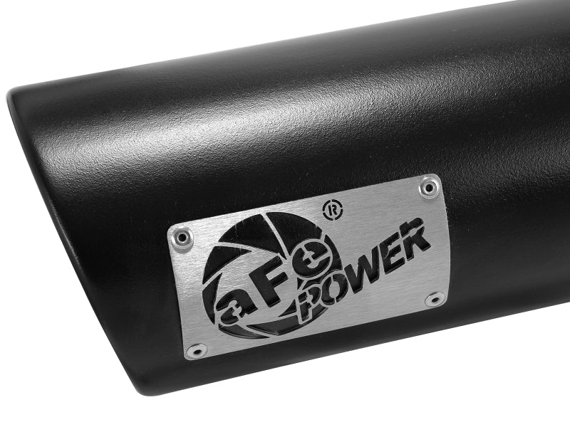 aFe MACH Force-Xp Universal Exhaust Tip 4 IN Inlet x 5 IN Outlet x 12 IN L- Black Tip aFe Tips