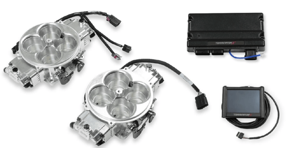 Holley EFI Terminator X Stealth 2x4 4500 Kit - Shiny 550-1080 HOLLEY Autoparts