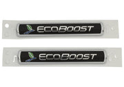 Ford Racing Black/Silver EcoBoost Emblem 3-1/2in x 9/16in - Set of 2 Ford Racing Other Body Components