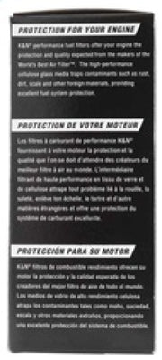 K&N Cellulose Media Fuel Filter 3in OD x 5.625in L K&N Engineering Fuel Filters