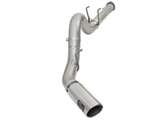 aFe ATLAS 5in DPF-Back Alum Steel Exhaust System w/Polished Tip 2017 Ford Diesel Trucks V8-6.7L (td) aFe DPF Back