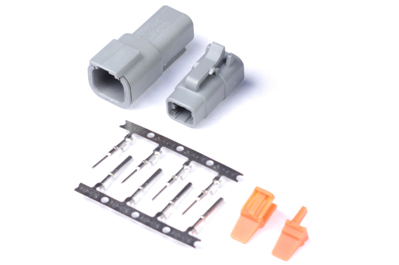 Haltech Matching Set of Deutsch DTM-4 Connectors 7.5 Amp Plug & Pins Haltech Wiring Connectors