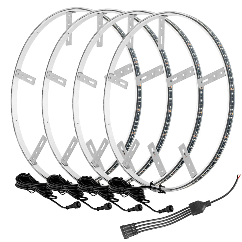 Oracle LED Illuminated Wheel Rings - White ORACLE Lighting Light Strip LED