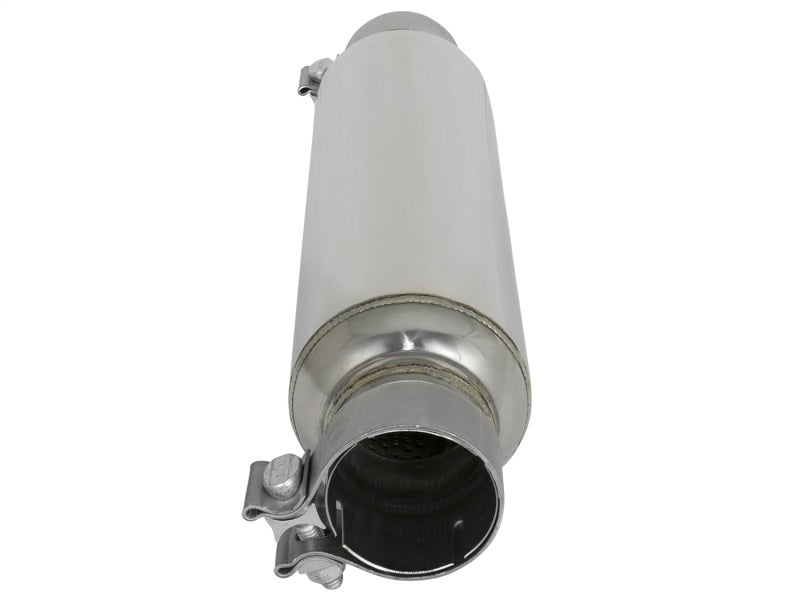 aFe MACH Force-Xp 304 Stainless Steel Resonator 2.5in Inlet/Outlet x 4in Dia x 15in Body x 19in L aFe X Pipes