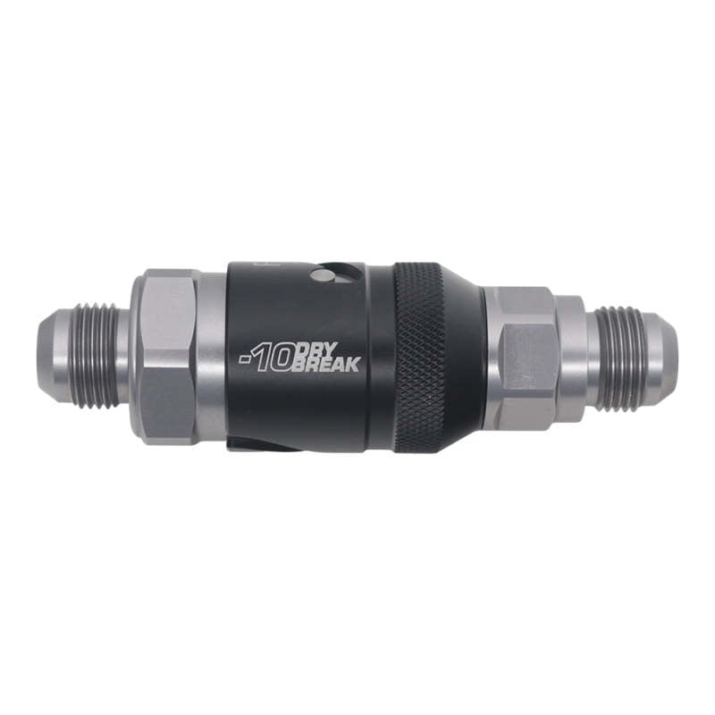 DeatschWerks 10AN Male Flare Quick Disconnect Dry Break Fitting - 2 Pieces Anodized Matte Black DeatschWerks Fittings