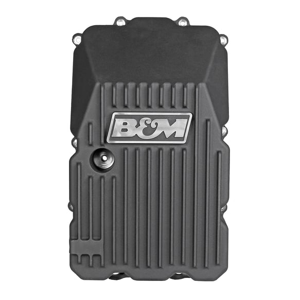 B&M Hi-Tek Deep Transmission Pan - Aluminum - Toyota - Black 70393 B&M Transmission Pans