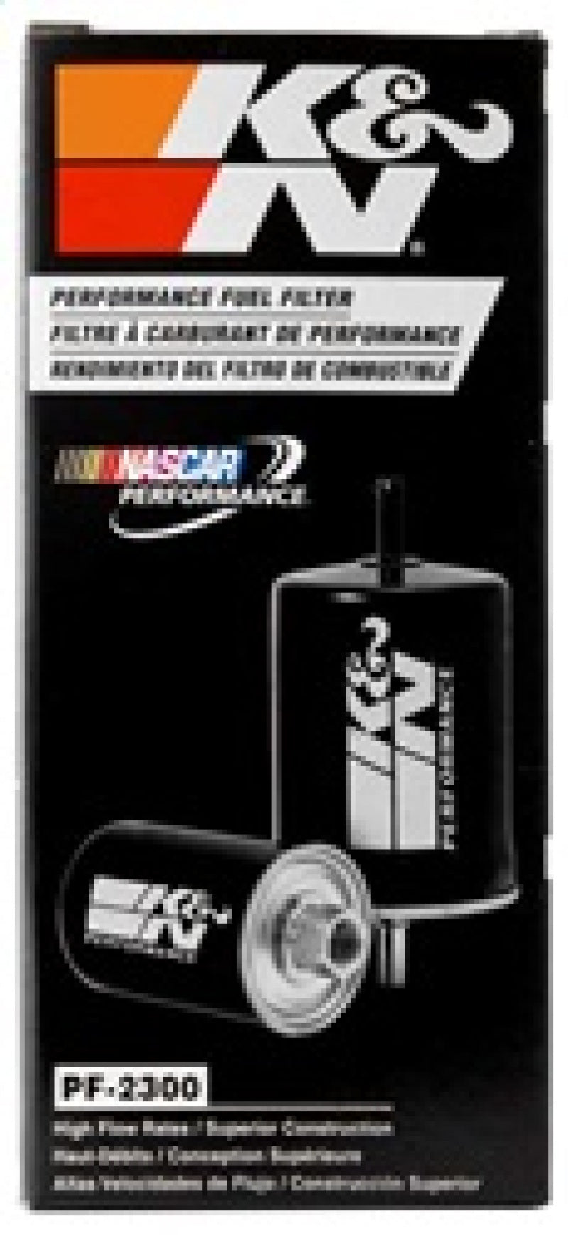 K&N Cellulose Media Fuel Filter 3in OD x 6.938in L K&N Engineering Fuel Filters