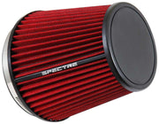 Spectre HPR Conical Air Filter 6in. Flange ID / 7.313in. Base OD / 7in. Tall - Red Spectre Air Filters - Universal Fit