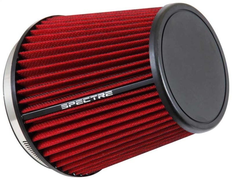 Spectre HPR Conical Air Filter 6in. Flange ID / 7.313in. Base OD / 7in. Tall - Red Spectre Air Filters - Universal Fit