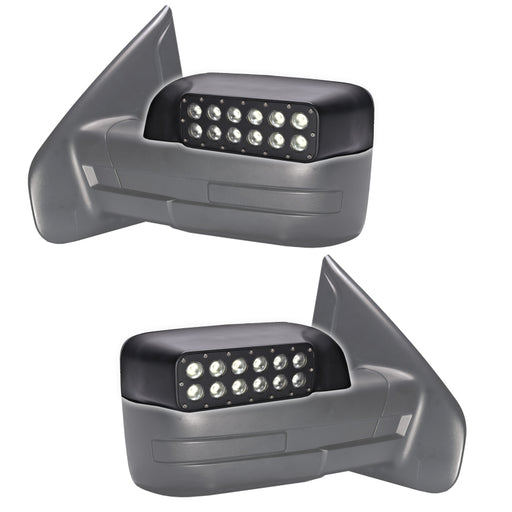 Oracle 09-14 Ford F150/Raptor Off-Road Mirrors - 6000K ORACLE Lighting Light Bars & Cubes
