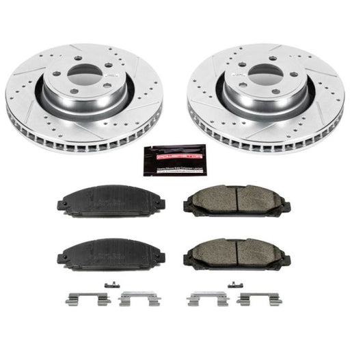 Power Stop 15-19 Ford Mustang Front Z23 Evolution Sport Brake Kit PowerStop Brake Kits - Performance D&S