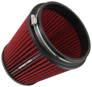 Spectre HPR Conical Air Filter 6in. Flange ID / 7.313in. Base OD / 7in. Tall - Red Spectre Air Filters - Universal Fit
