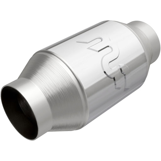 MagnaFlow Premium High Flow Metallic Converter 4in OD - 2.5in In / 2.5in Out Magnaflow Catalytic Converter Universal