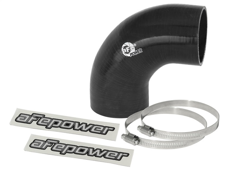 aFe Magnum FORCE CAI Univ. Silicone Coupling Kit (2.75in. ID / 3in. L) 90 Deg. Elbow Coupler - Black aFe Air Intake Components