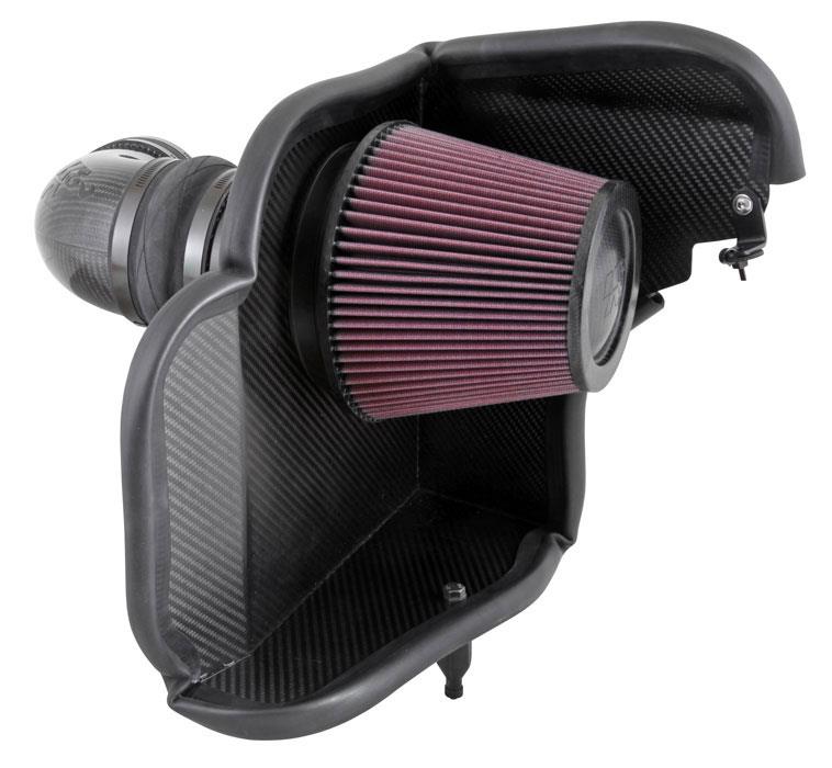 K&N FIPK Carbon Fiber 2014 Chevy Camaro ZL1 V8 6.2L Performance Intake Kit K&N Engineering Cold Air Intakes