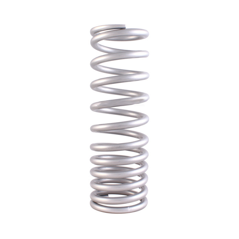 QA1 2-1/2in ID Variable Rate High Travel Spring - 10in Length x 140/250lbs/in - Silver Powder Coated QA1 Coilover Springs