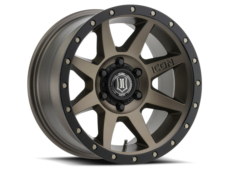 ICON Rebound 17x8.5 6x135 6mm Offset 5in BS 87.1mm Bore Bronze Wheel ICON Wheels - Cast