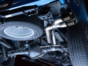 AWE 21+ Ford F150 Dual Side Exit Cat-Back Exhaust - 4.5in Diamond Black Tips *For Stock Y-Pipe Only AWE Tuning Catback