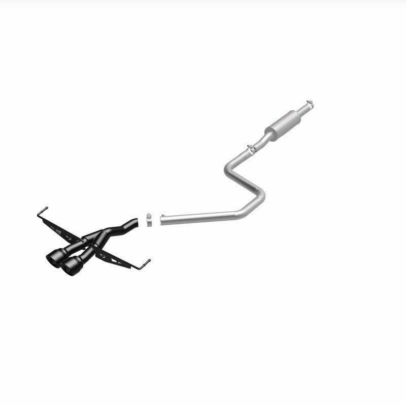 MagnaFlow 2019 Hyundai Veloster 1.6L 2.5in Center Exit Stainless Steel Cat-Back Exhaust w/Blk Tips