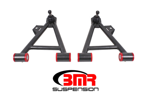 BMR 94-04 Mustang Lower Non-Adj. A-Arms (Coilover Only) w/ Tall Ball Joint (Poly) - Black Hammertone BMR Suspension Control Arms