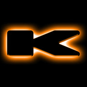 ORACLE Lighting Universal Illuminated LED Letter Badges - Matte Blk Surface Finish - K ORACLE Lighting Light Accessories and Wiring