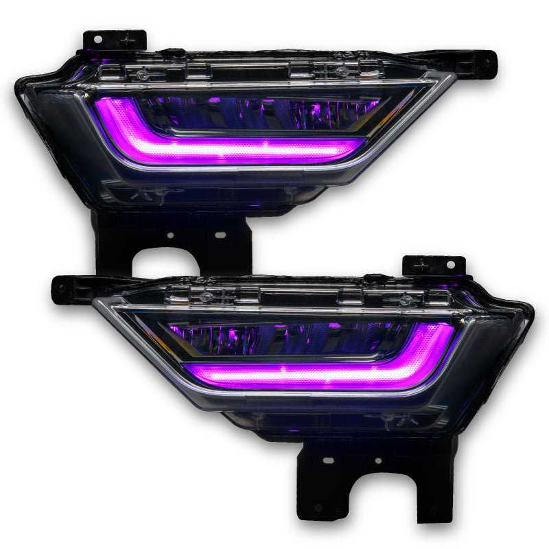 Oracle 21-22 Ford F-150 ColorSHIFT RGB+W Fog Light DRL Upgrade Kit w/ No Controller ORACLE Lighting Headlights