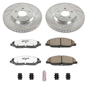 Power Stop 05-10 Ford Mustang Front Z26 Street Warrior Brake Kit PowerStop Brake Kits - Performance D&S