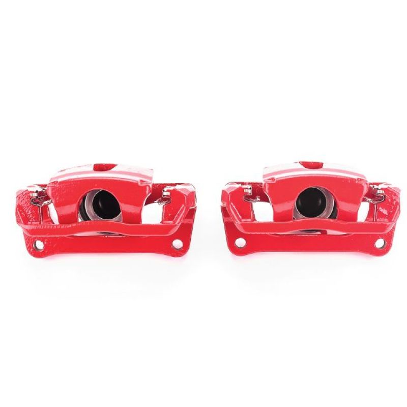 Power Stop 12-17 Ford F-150 Rear Red Calipers w/Brackets - Pair PowerStop Brake Calipers - Perf