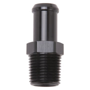 Edelbrock Hose End Straight 1/2In NPT to 5/8In Barb Black Anodize Edelbrock Fittings