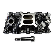 Edelbrock Chevy SB Performer EPS Manifold w/ Oil Fill Tube - Black Plasma Edelbrock Intake Manifolds