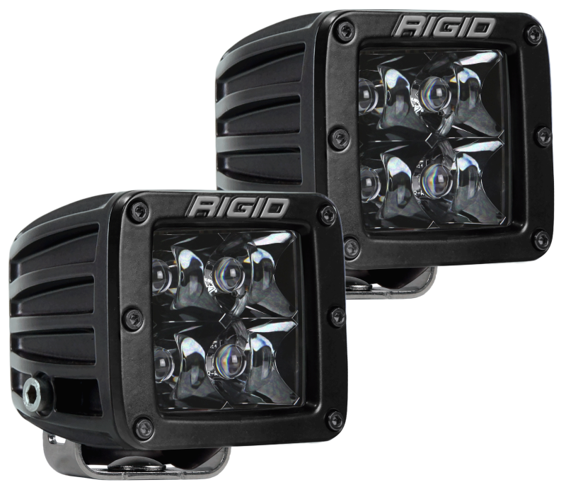 Rigid Industries D-Series Midnight Edition - Spot - Set of 2 Rigid Industries Light Bars & Cubes