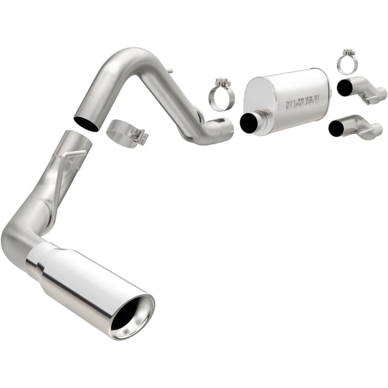 MagnaFlow 11 Ford F-150 3.7L/5.0L/6.2L SS Catback Exhaust Single Rear Side Exit w/ 4in SS Tips Magnaflow Catback