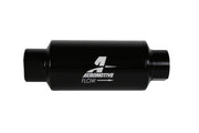 Aeromotive In-Line Filter 10AN 10 Micron Microglass Element Bright-Dip Black 2in OD Aeromotive Fuel Filters