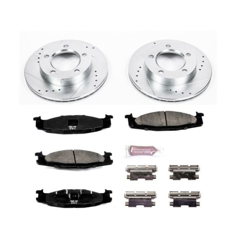 Power Stop 94-96 Ford Bronco Front Z23 Evolution Sport Brake Kit PowerStop Brake Kits - Performance D&S
