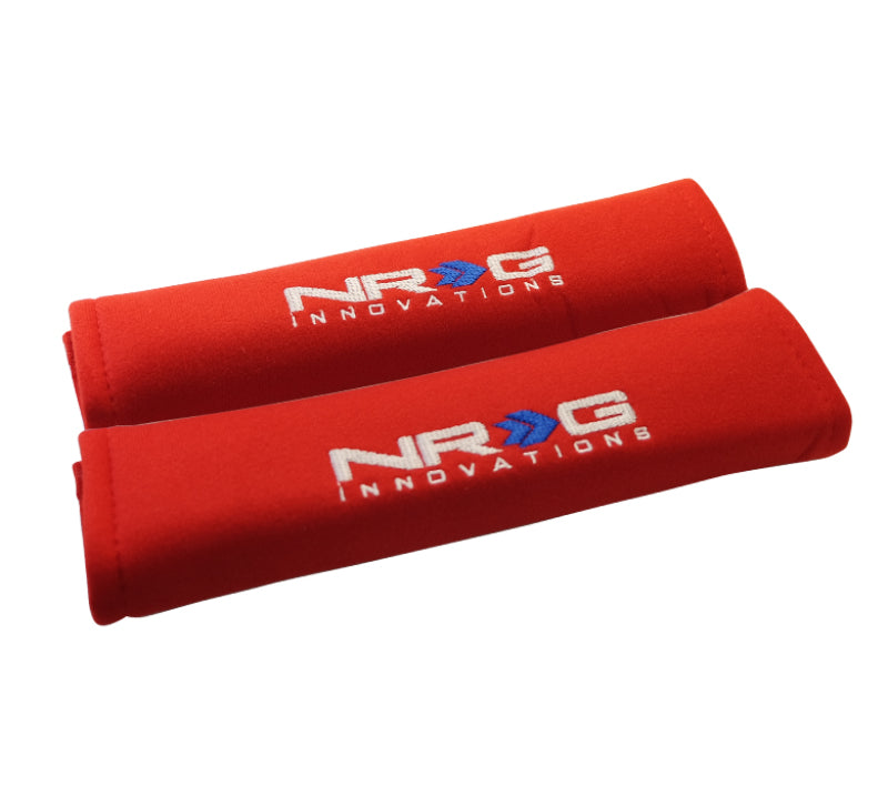 NRG Seat Belt Pads 2.7in. W x 11in. L (Red) Short - 2pc NRG Seat Belts & Harnesses