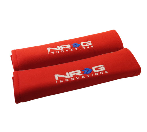 NRG Seat Belt Pads 2.7in. W x 11in. L (Red) Short - 2pc NRG Seat Belts & Harnesses
