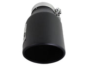 aFe Diesel Exhaust Tip Bolt On Black 4in Inlet x 6in Outlet x 12in aFe Catback