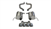 Corsa 17-19 Chevy Corvette Z06 (Grand Sport Only) 3in Axle Back Xtreme Exhaust Pol Quad 4.5in Tip CORSA Performance Axle Back