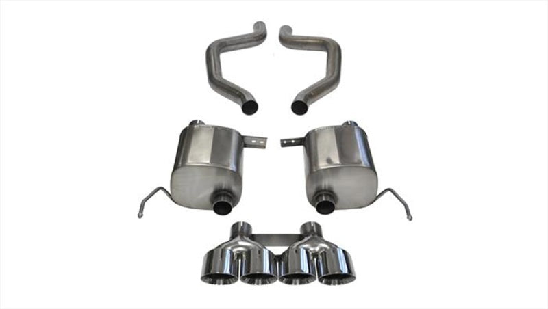 Corsa 17-19 Chevy Corvette Z06 (Grand Sport Only) 3in Axle Back Xtreme Exhaust Pol Quad 4.5in Tip CORSA Performance Axle Back