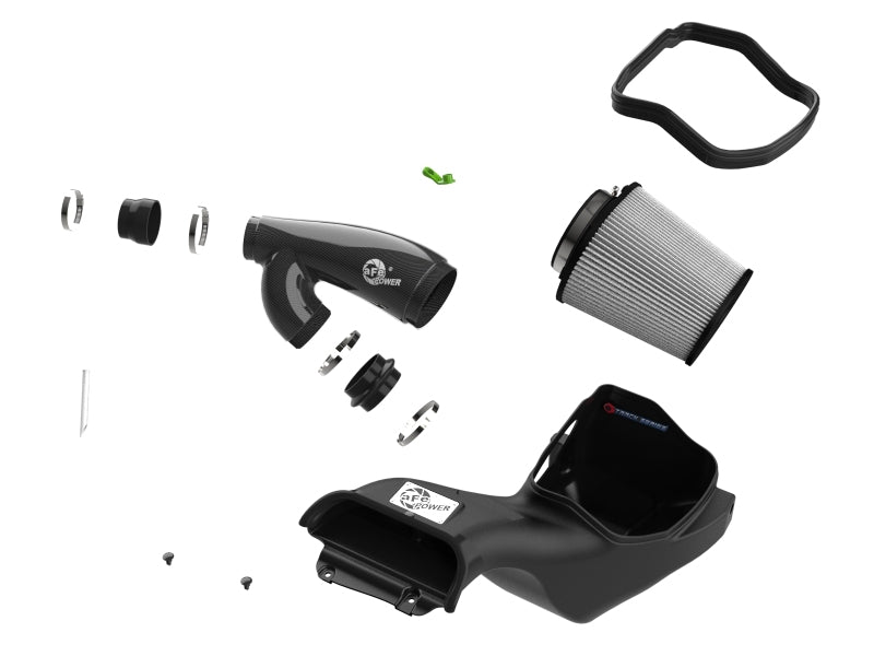 aFe 21-24 Ford F150 Raptor Track Series Carbon Fiber Cold Air Intake System w/ Pro DRY S Filter aFe Cold Air Intakes