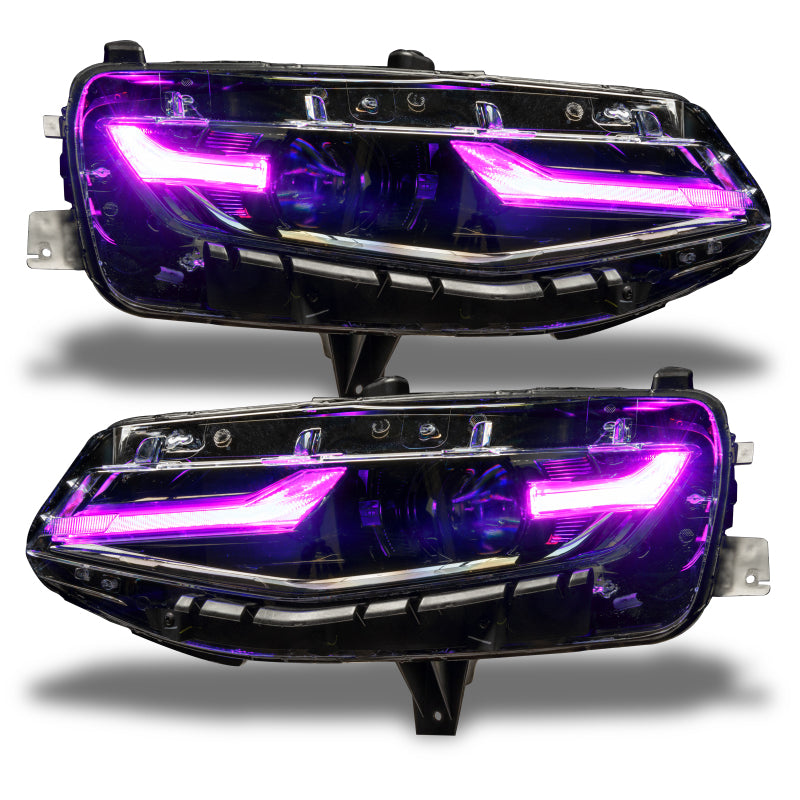 Oracle 19-21 Chevy Camaro LS/LT RGB+A Headlight DRL Kit - ColorSHIFT w/ RF Controller ORACLE Lighting Headlights