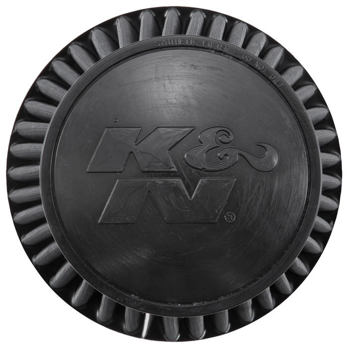 K&N Universal Rubber Filter Round Tapered 6in Flange ID x 7.5in Base OD x 5.25in Top OD x 8in Height K&N Engineering Air Filters - Universal Fit