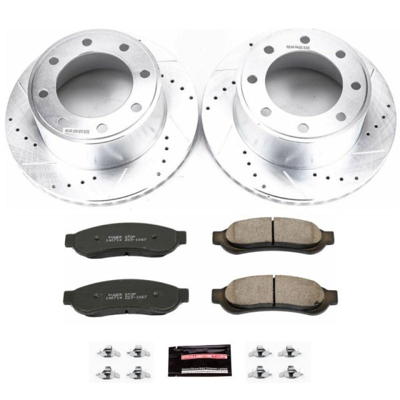 Power Stop 07-10 Ford F-250 Super Duty Rear Z23 Evolution Sport Brake Kit PowerStop Brake Kits - Performance D&S