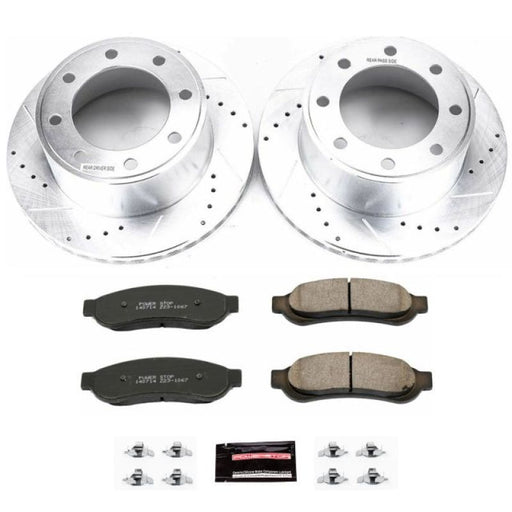 Power Stop 07-10 Ford F-250 Super Duty Rear Z23 Evolution Sport Brake Kit PowerStop Brake Kits - Performance D&S