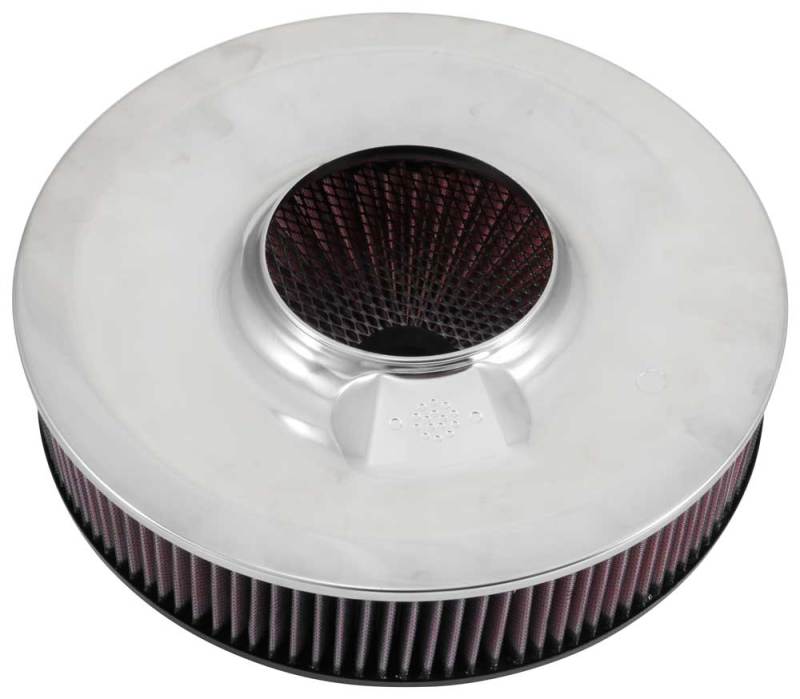 K&N X-Stream Top Assembly 14in OD 5.125in Neck Flange 4.62in H w/Vent K&N Engineering Air Filters - Universal Fit