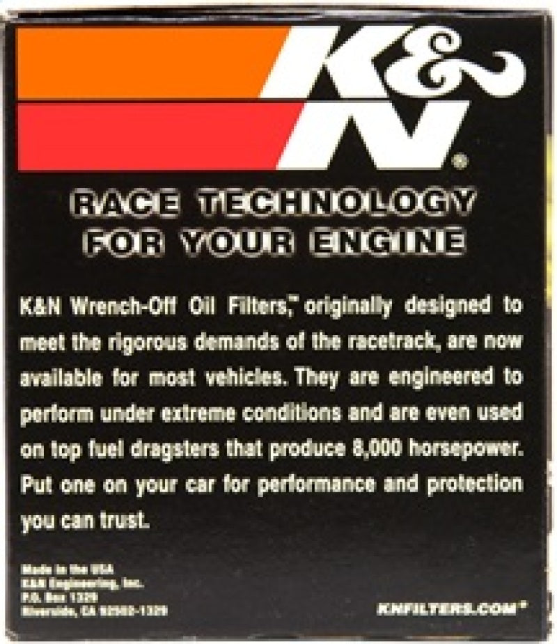 K&N 87-92 Supra Non-Turbo / 99-04 Grand Cherokee 4.0 Performance Gold Oil Filter K&N Engineering Oil Filters
