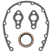 Edelbrock SBC Timing Cover Gasket And Oil Seal Kit Edelbrock Gasket Kits