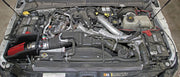 Spectre 11-14 Ford F-Series SD V8-6.7L DSL Air Intake Kit - Polished w/Red Filter Spectre Cold Air Intakes